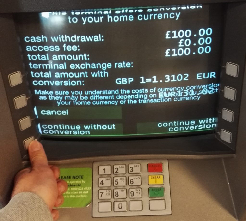 Zahlungsmittel Kreditkarte Kosten Geldautomat